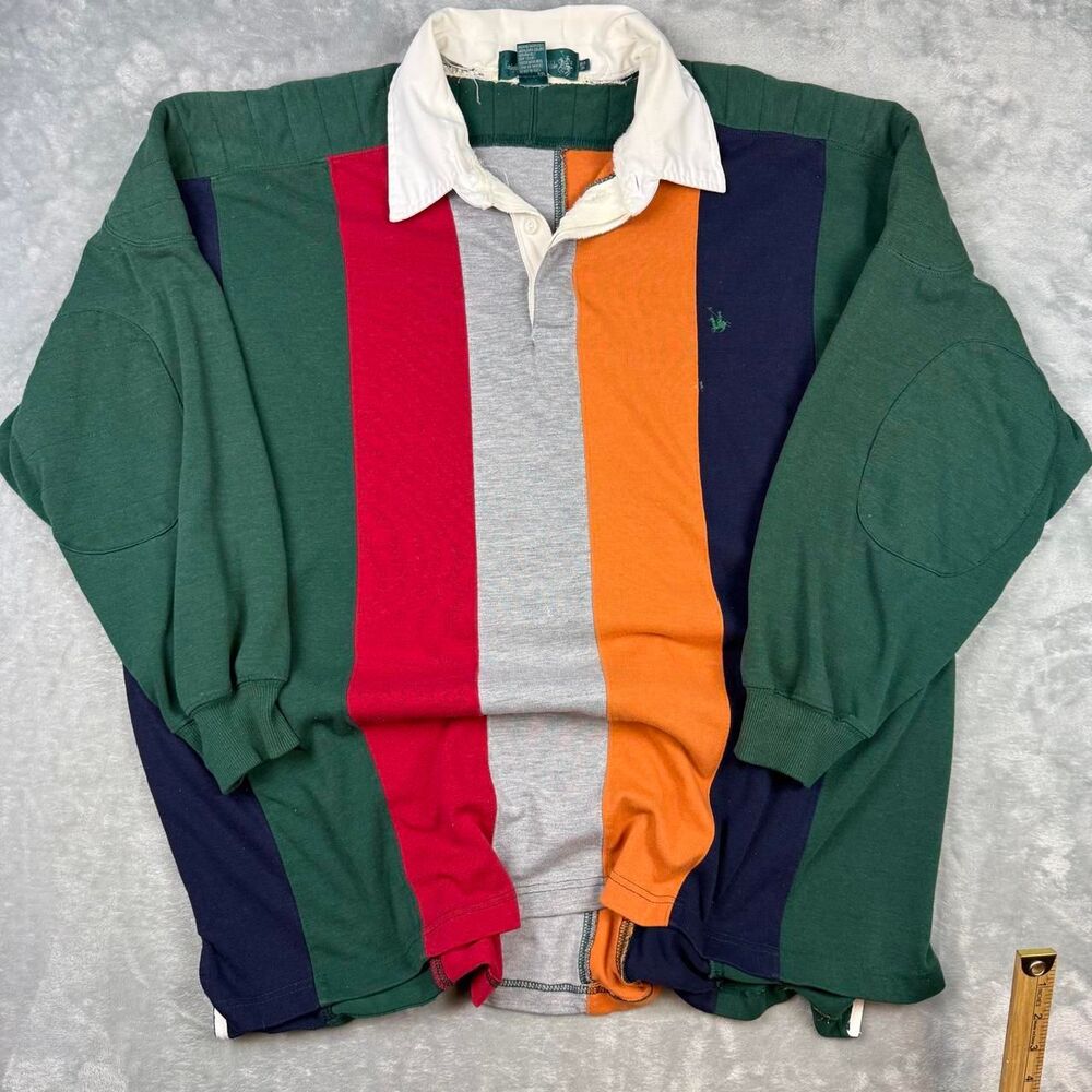 3Xl Rugby style multi color polo men’s shirt